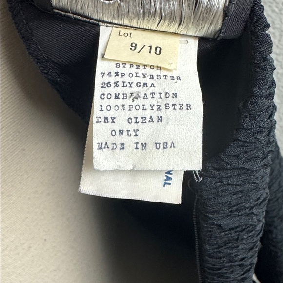 Vintage Darcy Union Made 80s Black and White Polka Dot Party Dress, Sz 9/10 - Picture 11 of 14